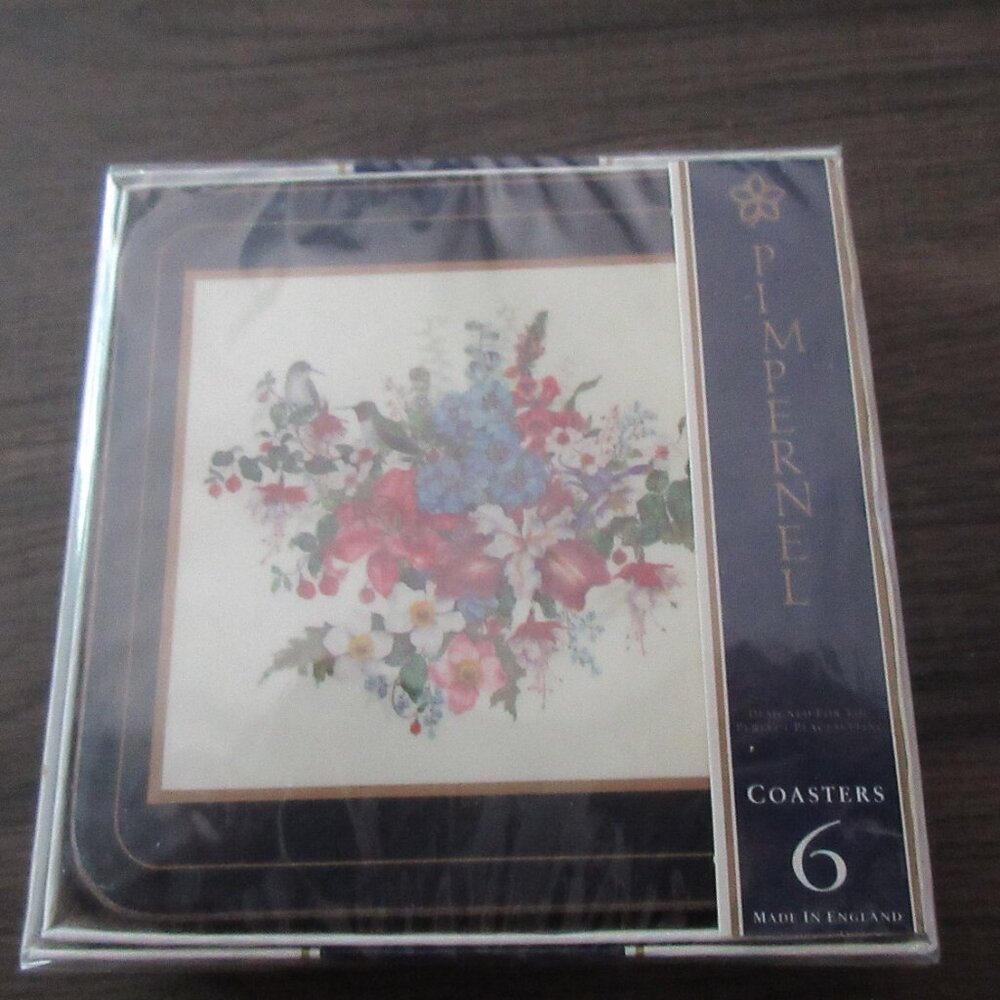 Pimpernel Coasters Set of 6 New in Package Made in England